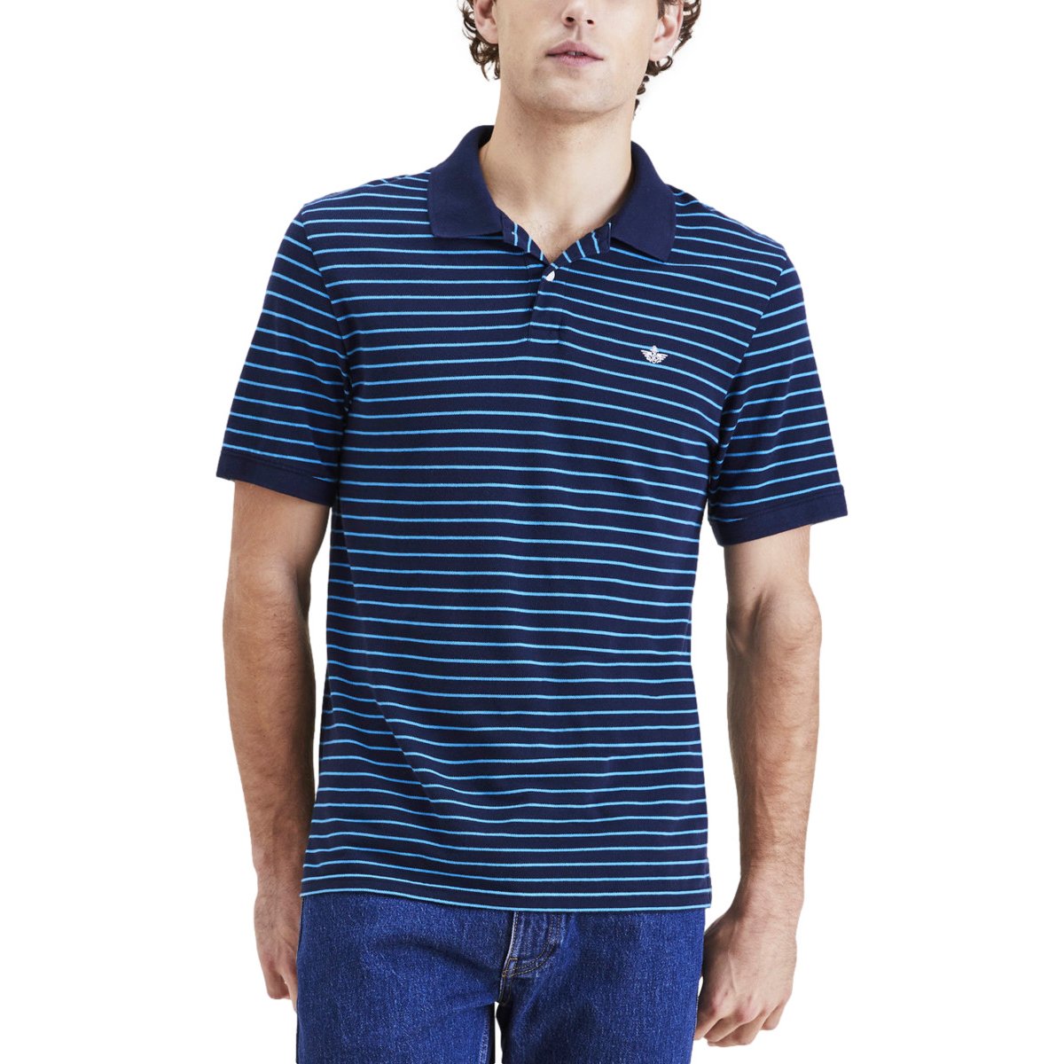 Playera Polo para Hombre Rib Collar Slim Fit Dockers