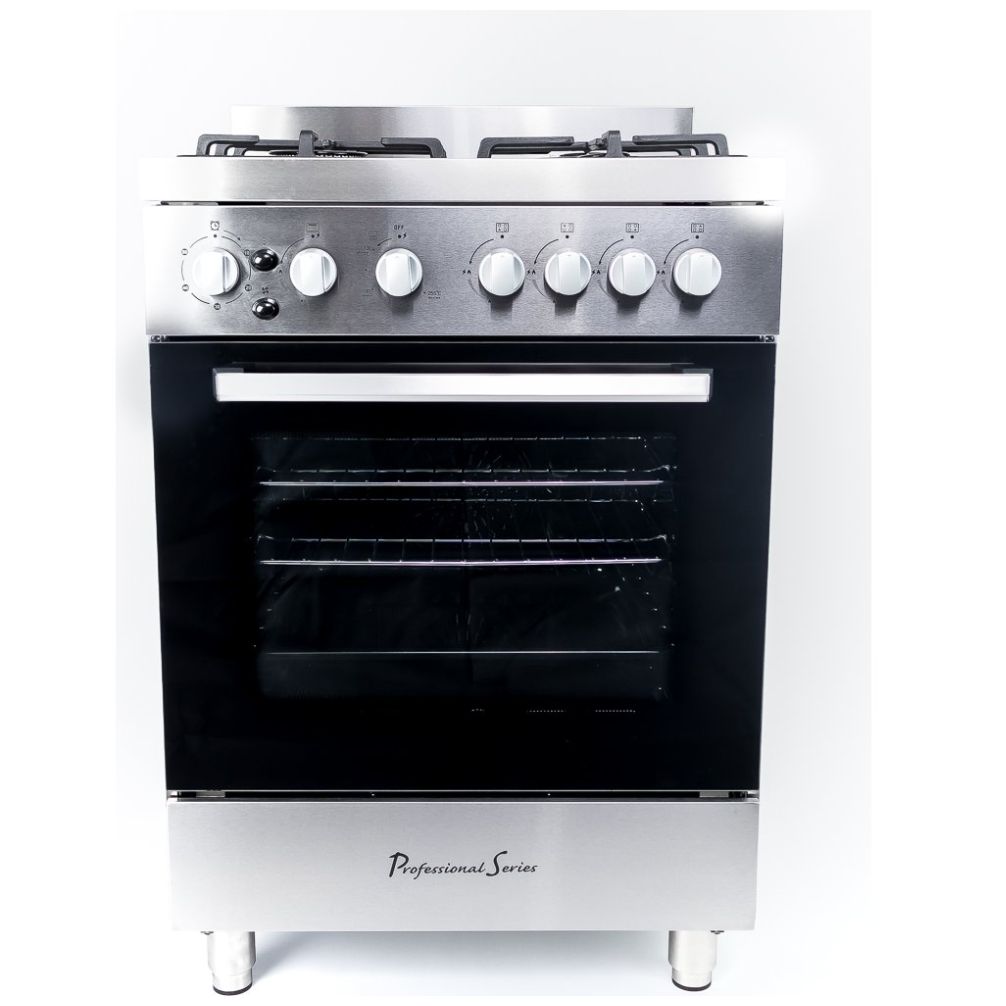 Estufa de 60 Cm Acero Inoxidable 4 Quemadores Professional Series