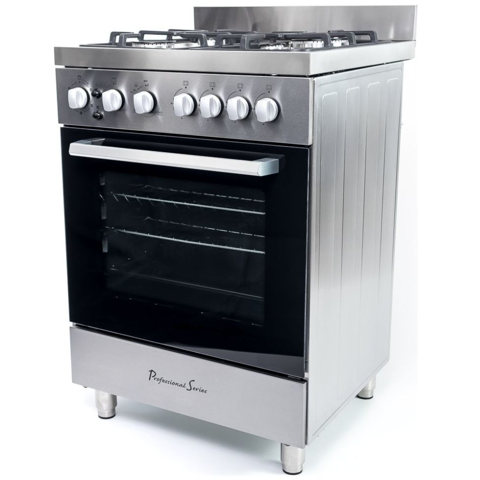 Estufa de 60 Cm Acero Inoxidable 4 Quemadores Professional Series