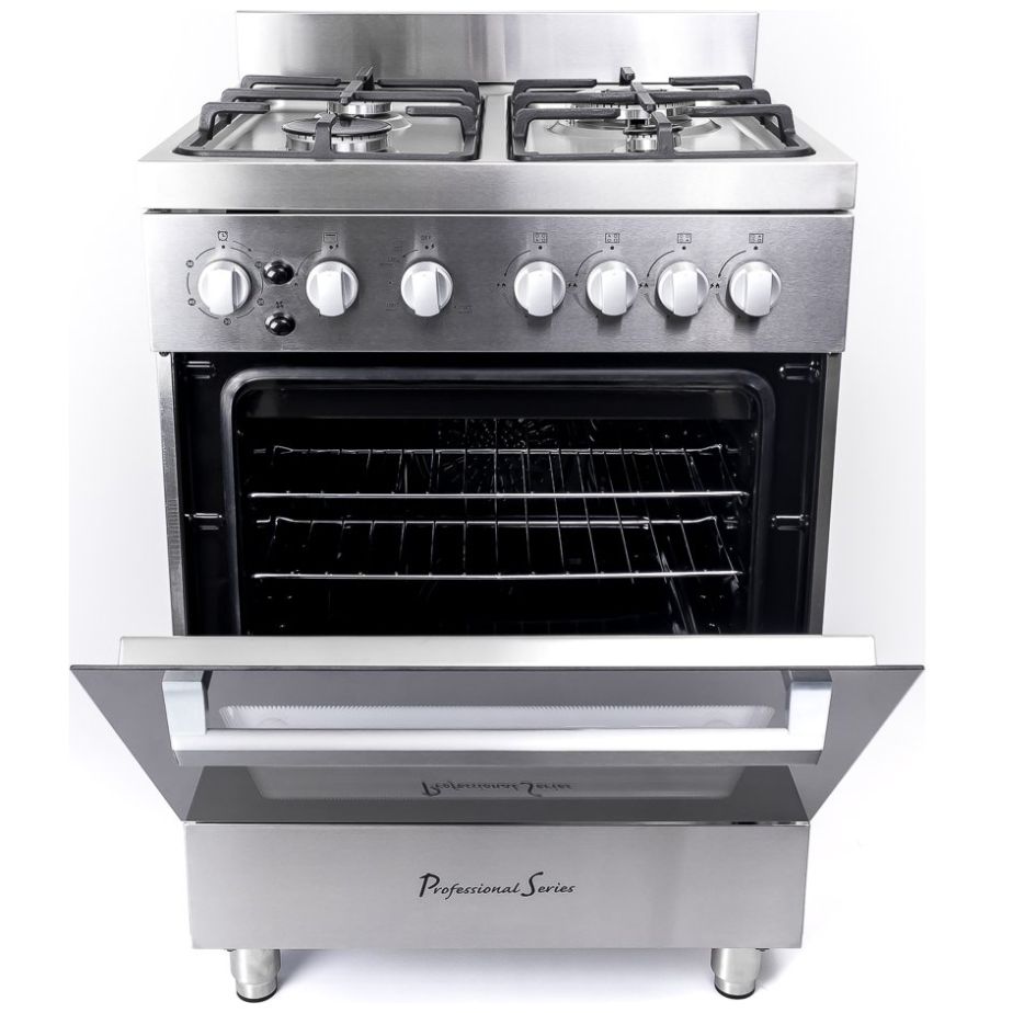 Estufa de 60 Cm Acero Inoxidable 4 Quemadores Professional Series