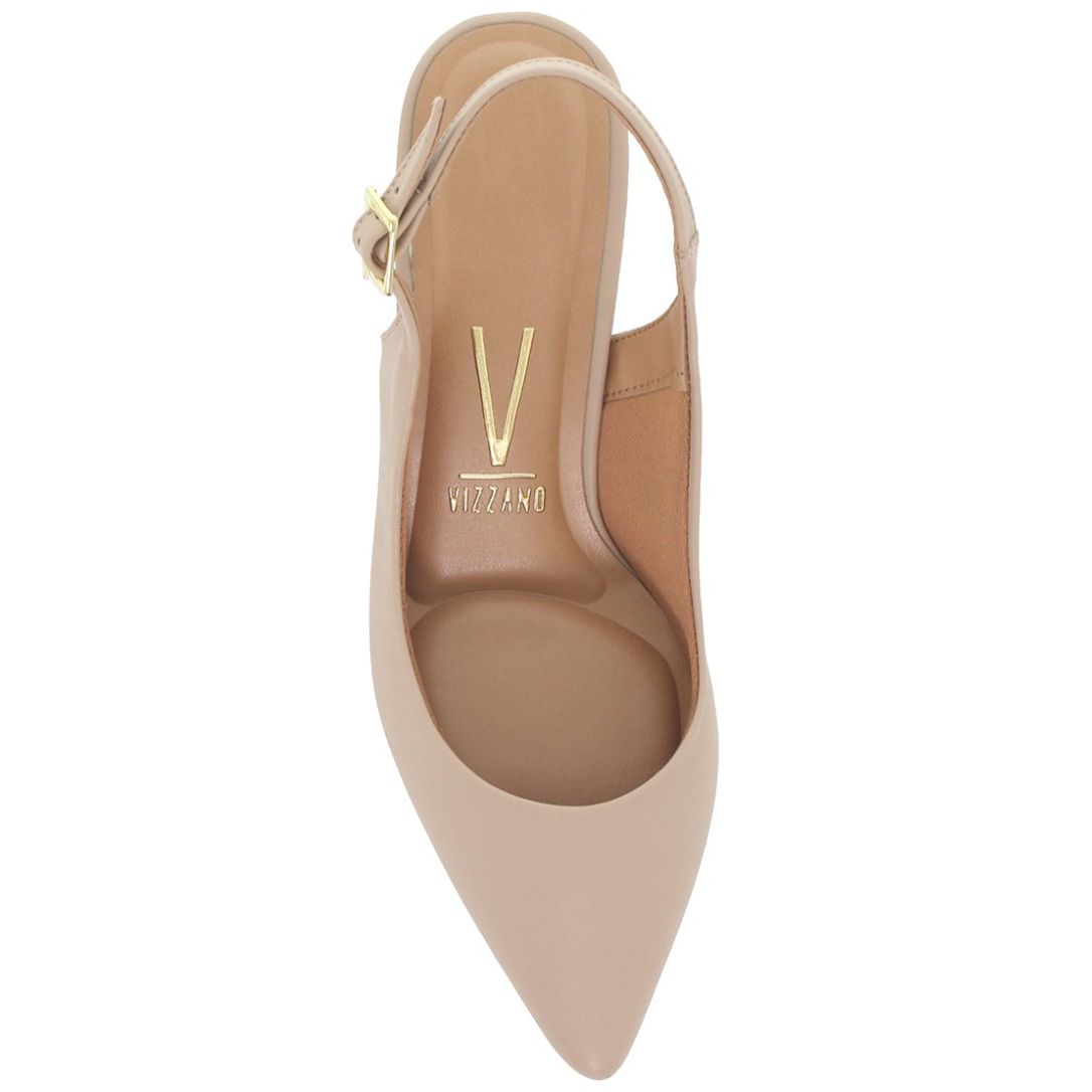 Zapatilla Vizzano Mule Beige Puntal de Tacón Bajo para Mujer