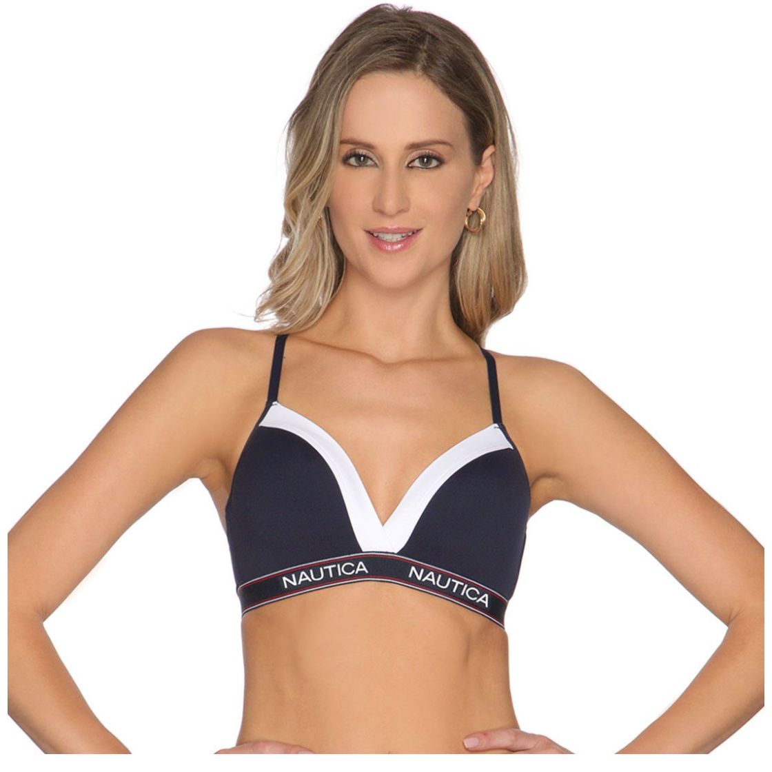 Bra-Sport en Microfibra Bicolor Náutica N006