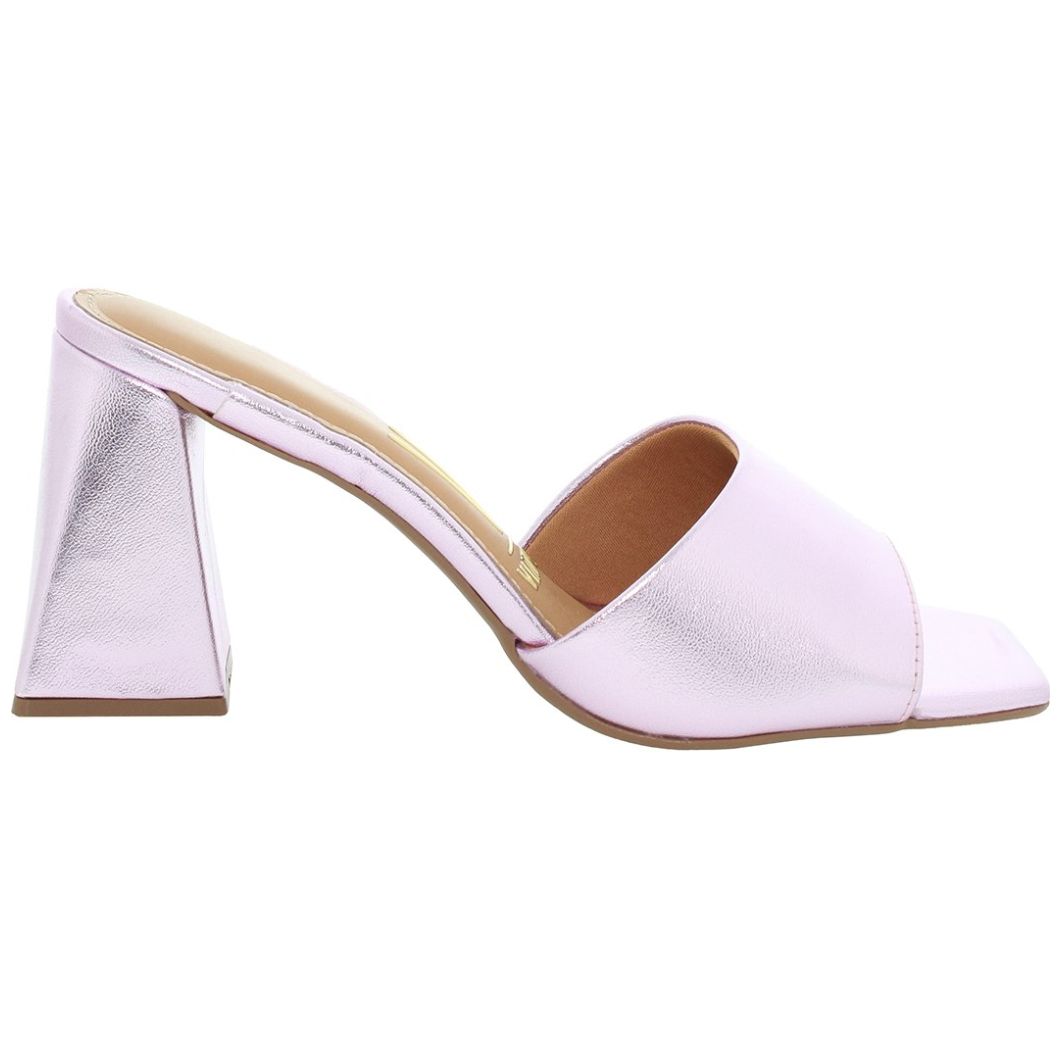 Sandalia Metalizada con Tacón Vizzano