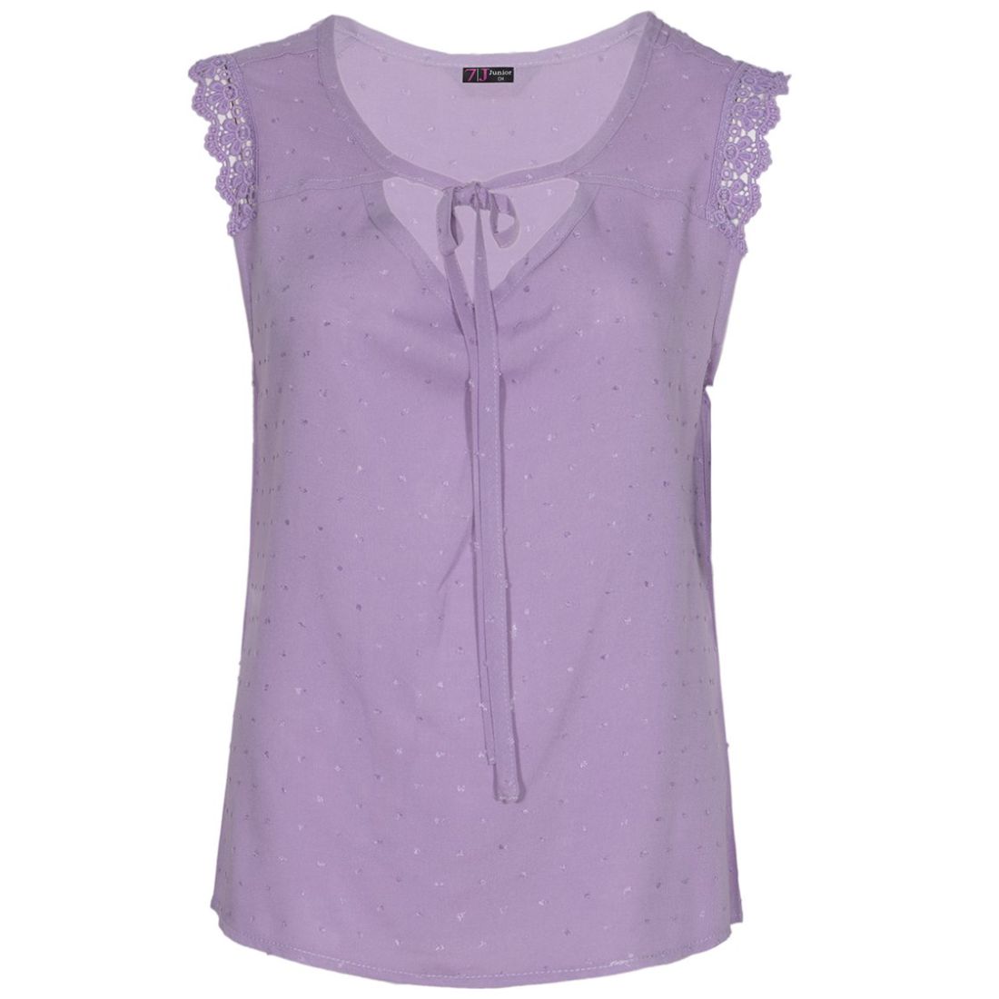 Blusa Sin Manga Escote con Amarre 7Junior