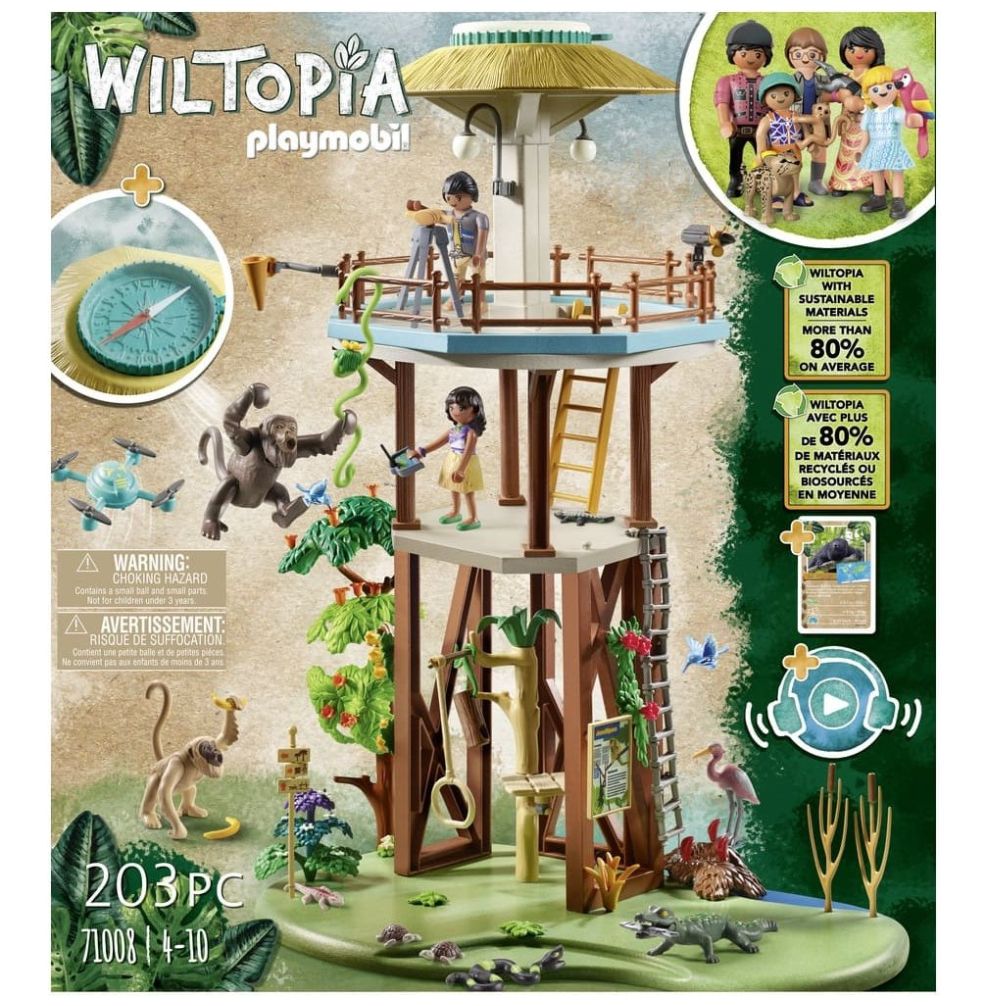 Wiltopia Torre de Investigacion con Br Playmobil