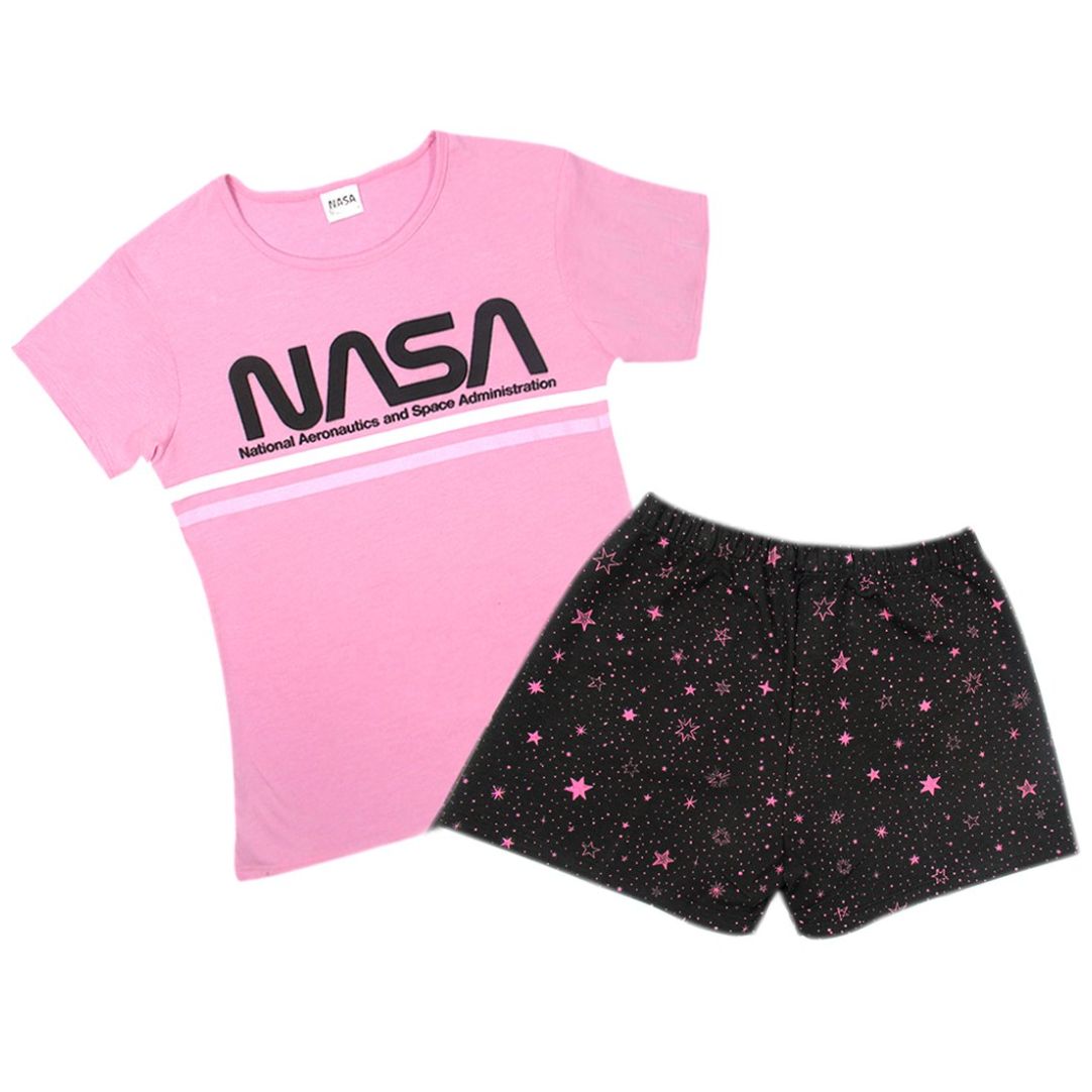 Pijama de Manga Corta Y Short Nasa