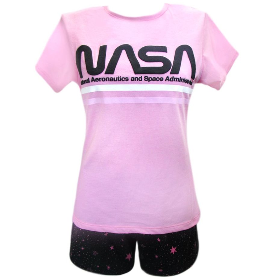 Pijama de Manga Corta Y Short Nasa