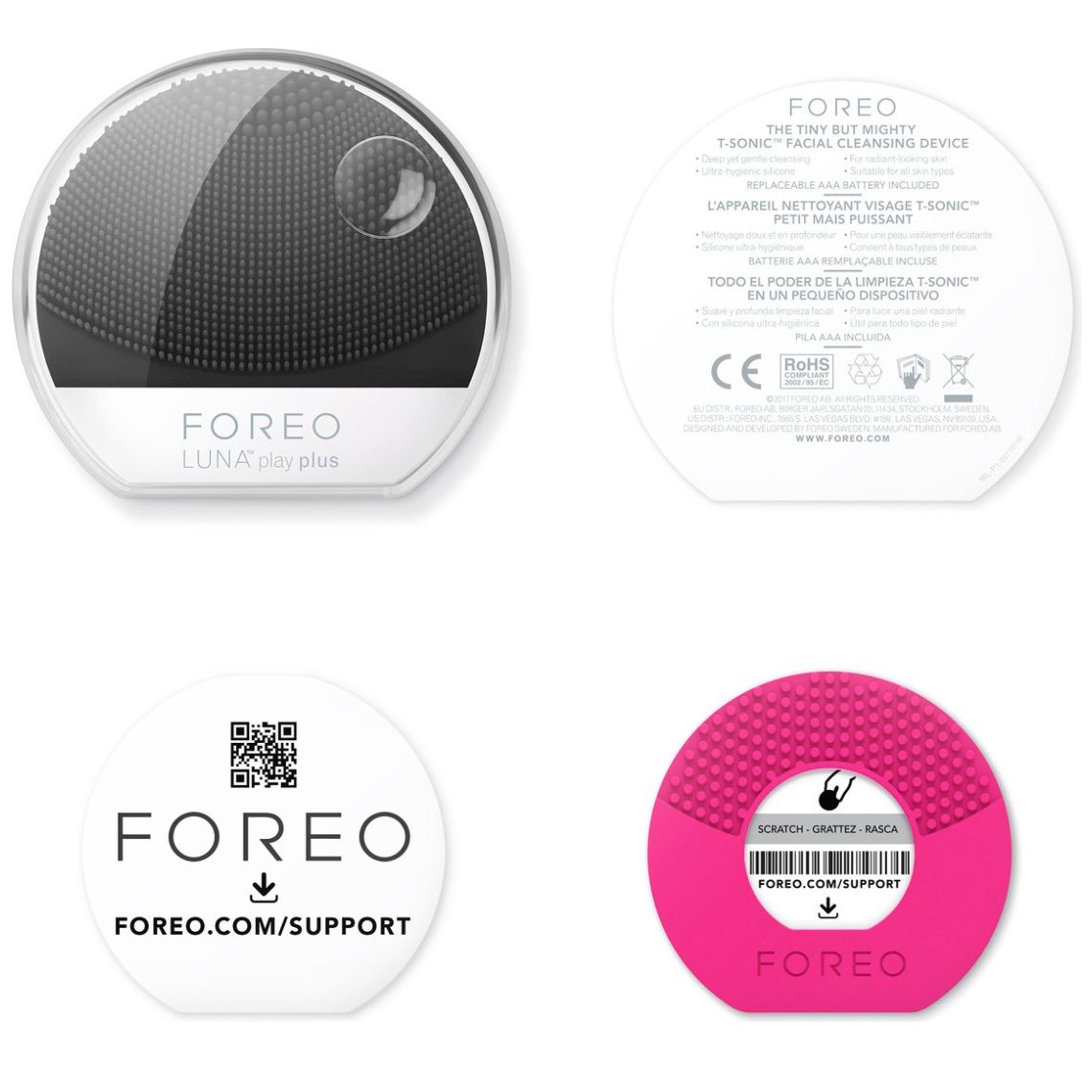 Limpiador Facial Foreo Luna Play Plus Midnight