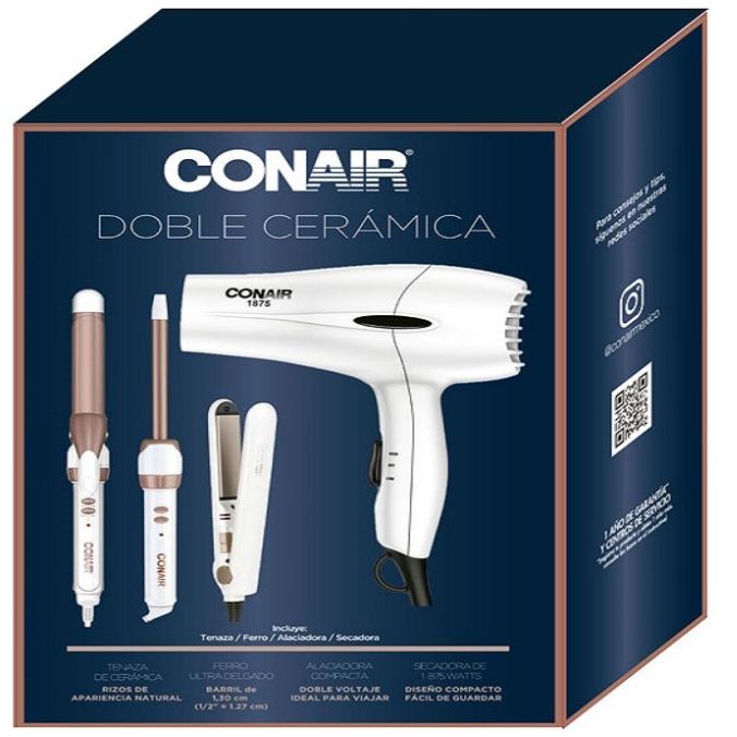 Combo Secador, Rizador, Ferro Y Alaciadora Conair