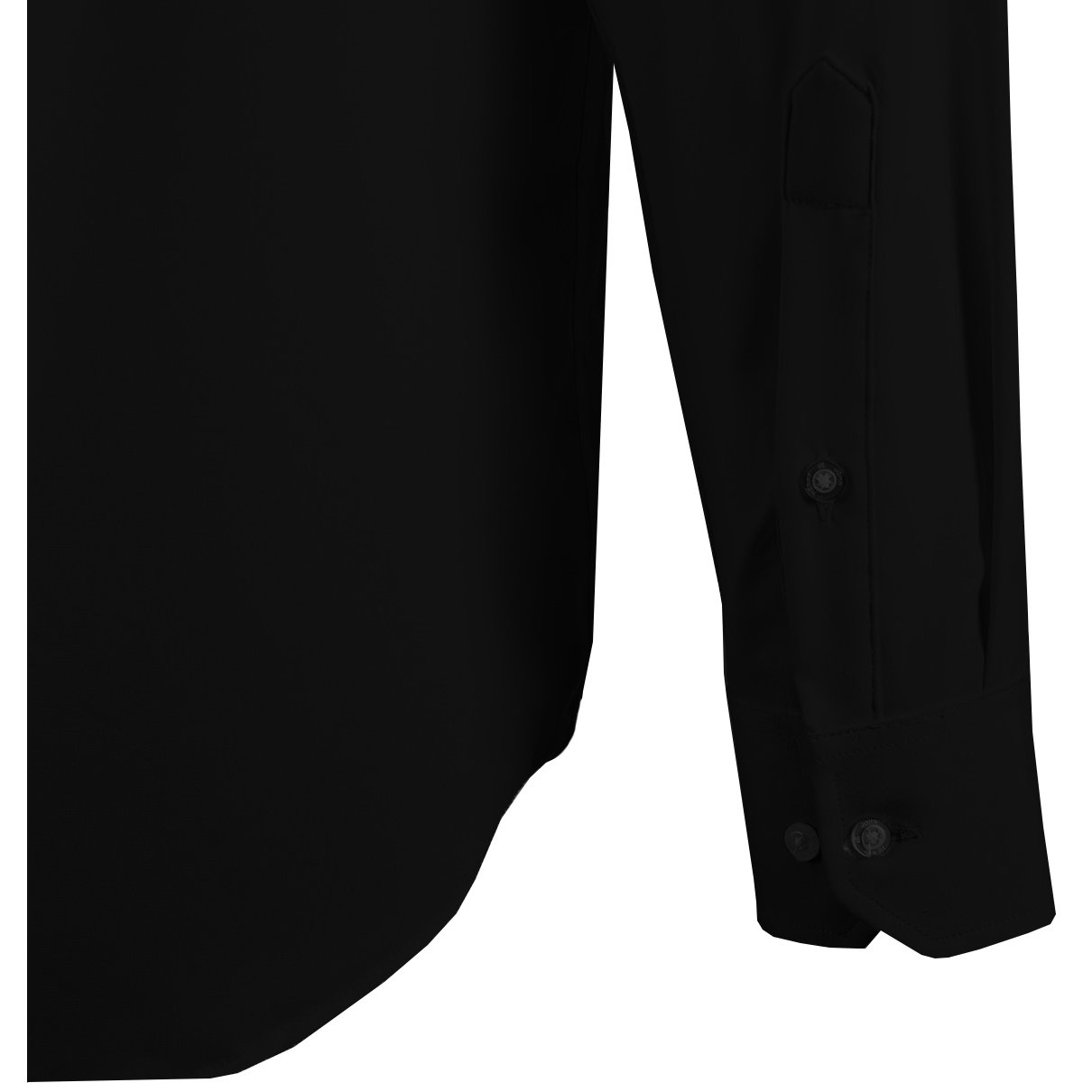 Camisa para Hombre Lisa Negra John Henry