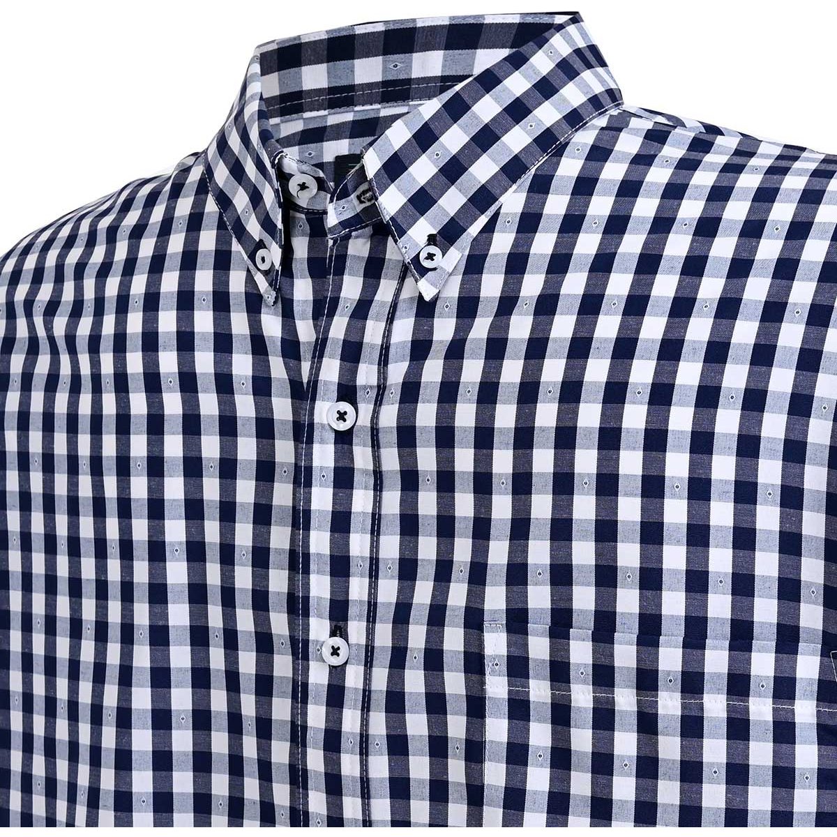 Camisa para Hombre Manga Corta a Cuadros Cavalatti