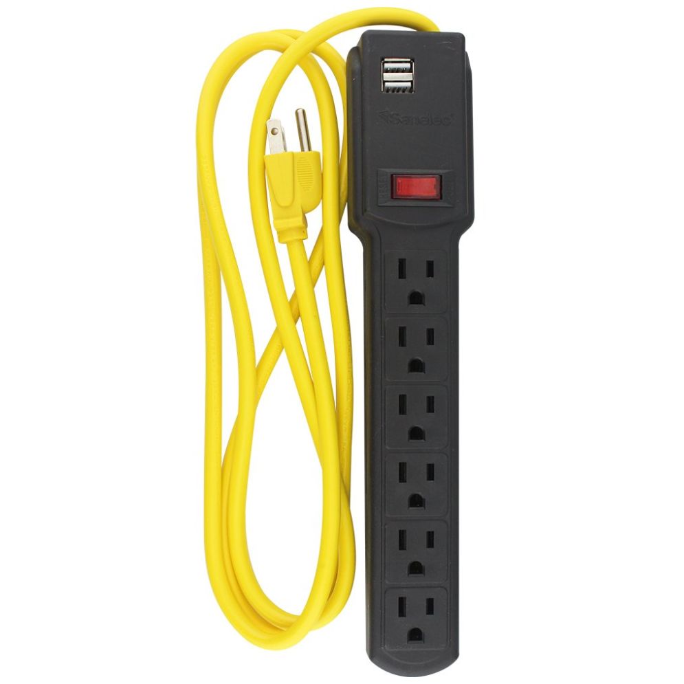 Supresor de Picos Sanelec 270 Joules C/ Usb