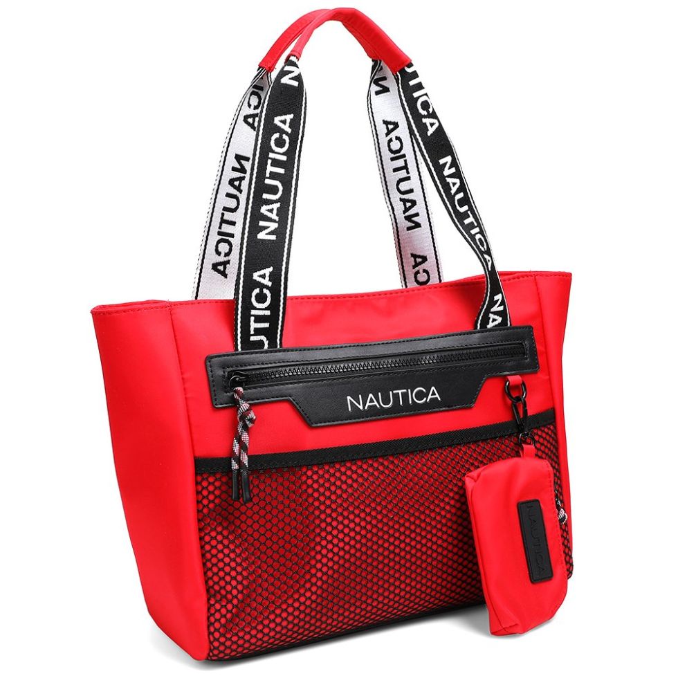 Bolsa Estilo Tote Color Rojo Marca Náutica