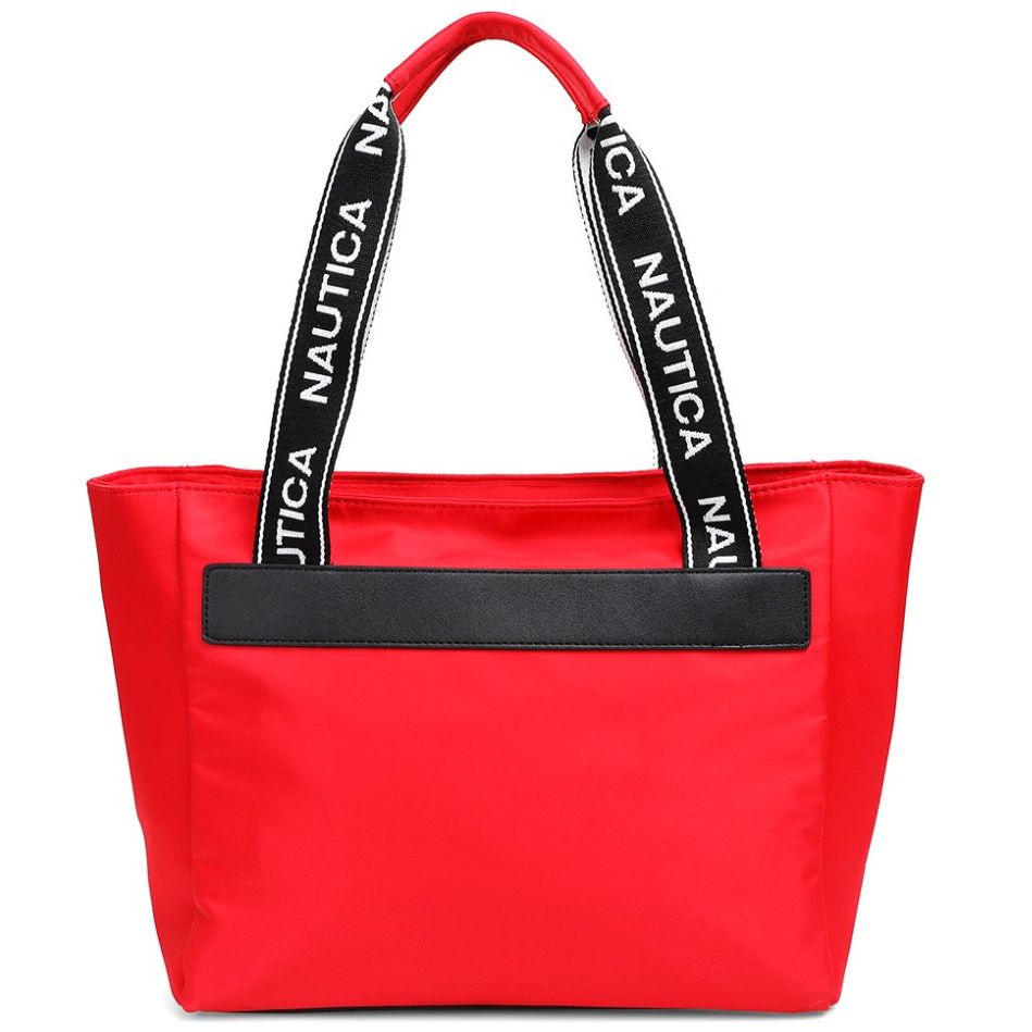 Bolsa Estilo Tote Color Rojo Marca Náutica
