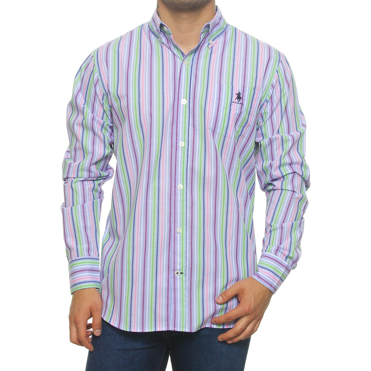 Camisa Casual Manga Larga para Hombre Polo Club
