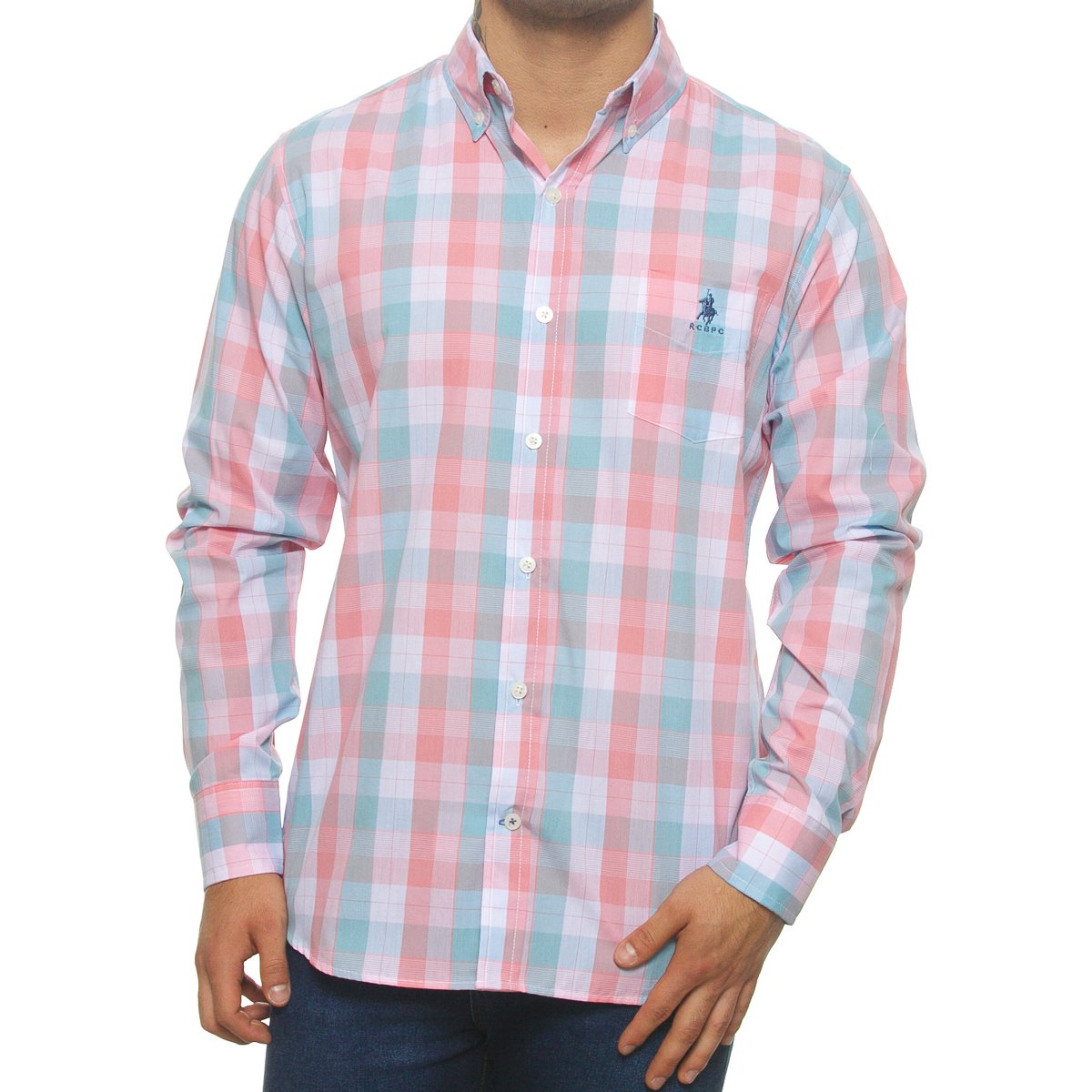 Camisa Casual Manga Larga para Hombre Polo Club