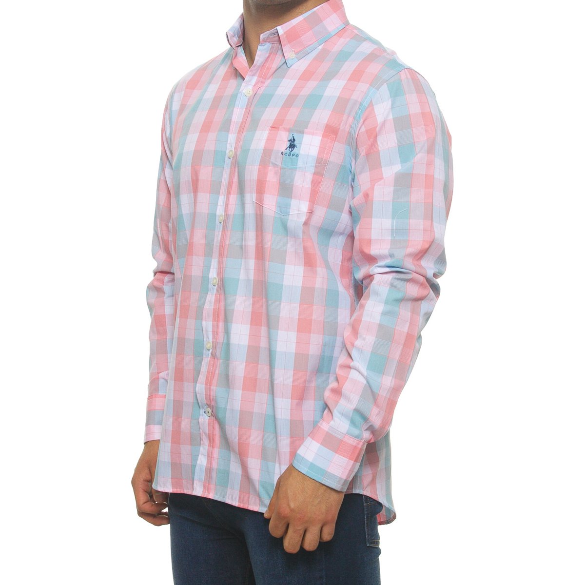 Camisa Casual Manga Larga para Hombre Polo Club