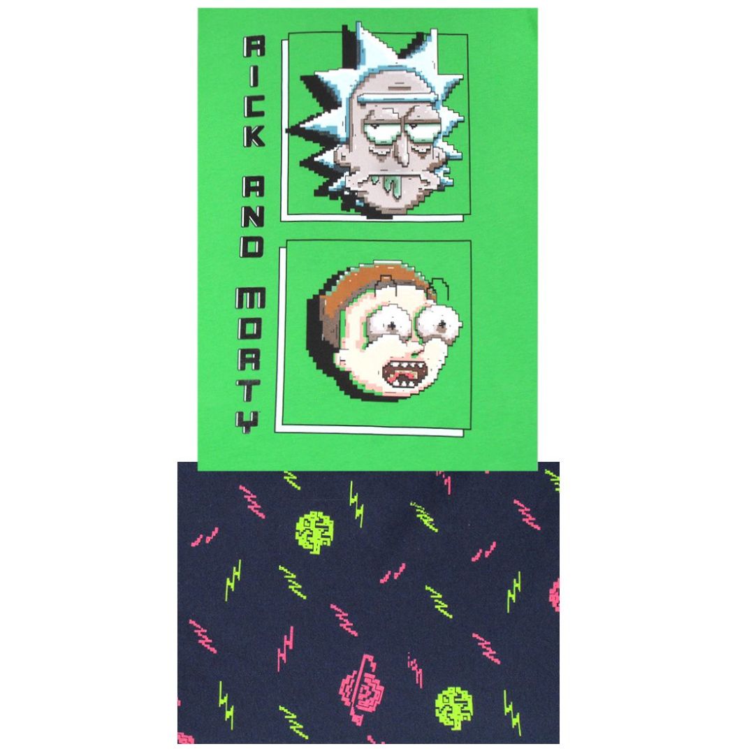 Pijama para Hombre Playera Manga Corta Short Rick And Morty