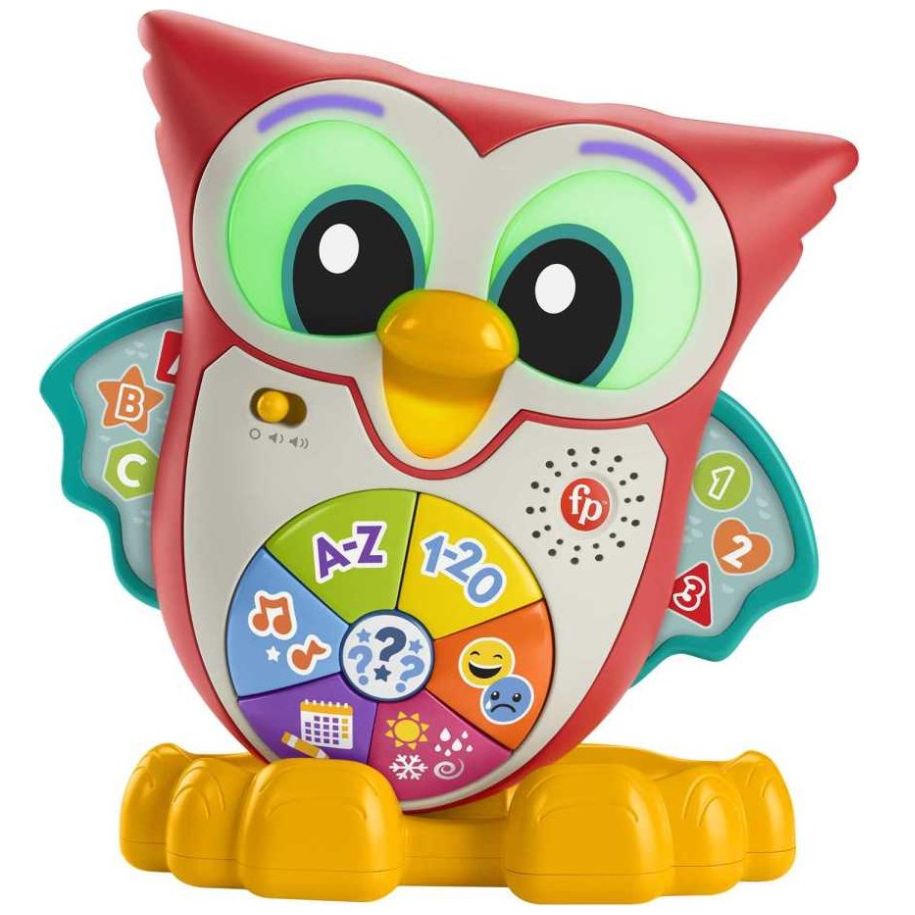 Fisher-Price Linkimals Juguete para Bebé Búho Ojos Luminosos