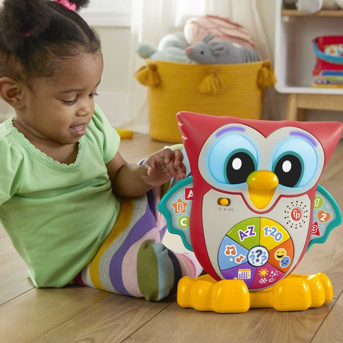 Fisher-Price Linkimals Juguete para Bebé Búho Ojos Luminosos
