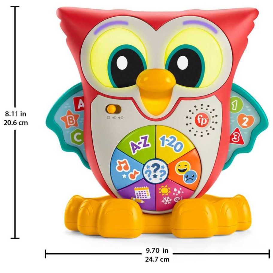 Fisher-Price Linkimals Juguete para Bebé Búho Ojos Luminosos