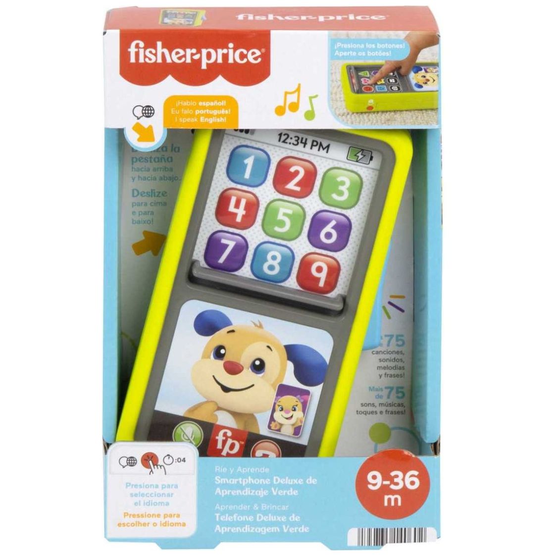 Juguete para Bebés Fisher-Price Smartphone Aprendizaje Verde