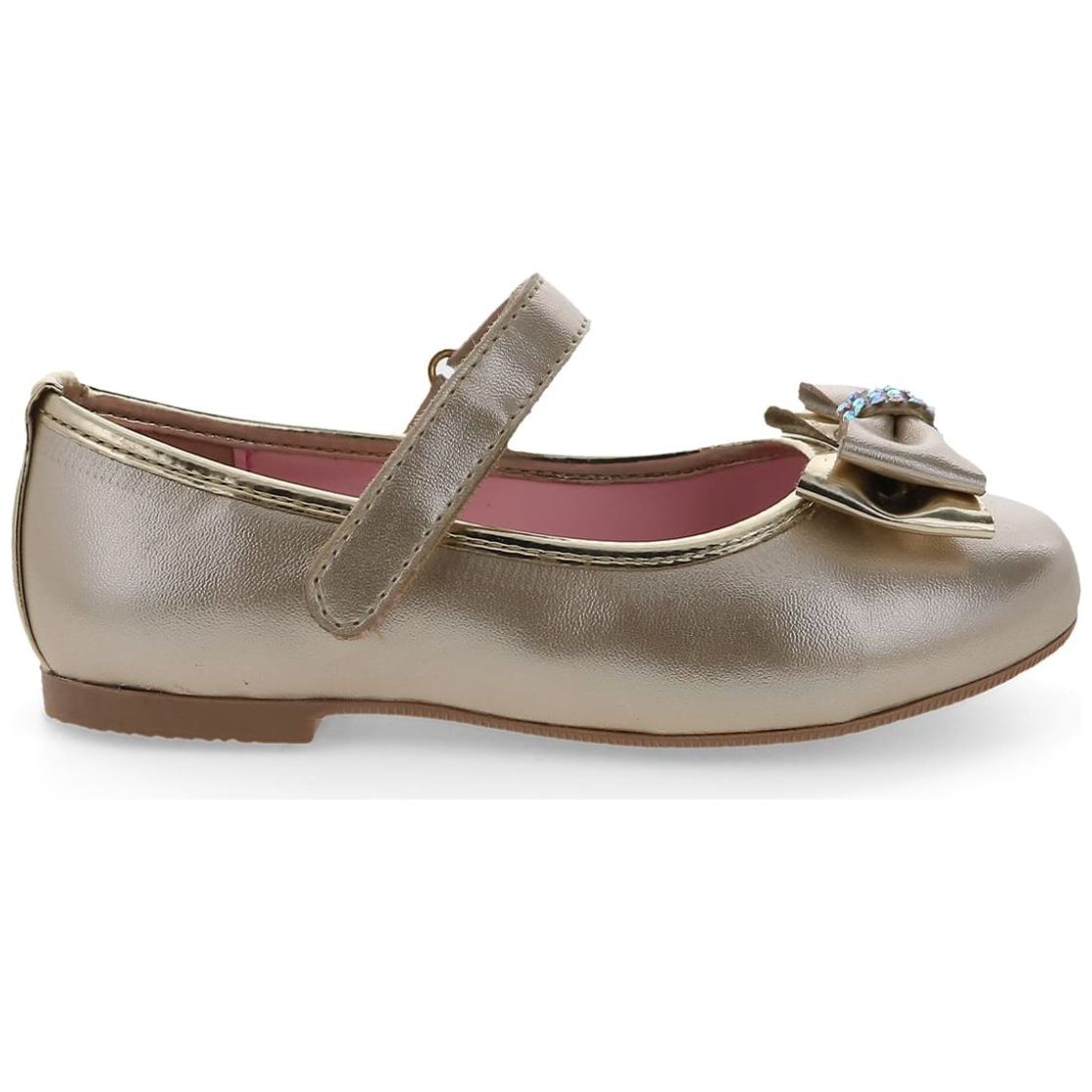 Balerina Moño con Velcro para Niña 15-18 Plata Tropicana