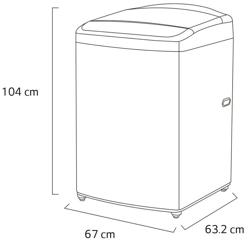 Lavadora Lg Carga Superior Inteligente con Motor Inverter Ai Dd con Turbo Wash 21 Kg - Blanco Wt21Wv6