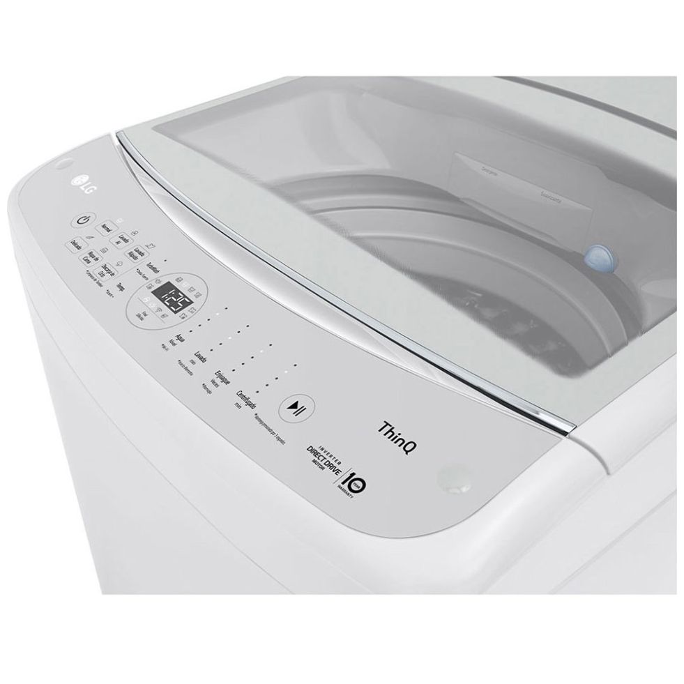 Lavadora Lg Carga Superior Inteligente con Motor Inverter Ai Dd con Turbo Wash 21 Kg - Blanco Wt21Wv6
