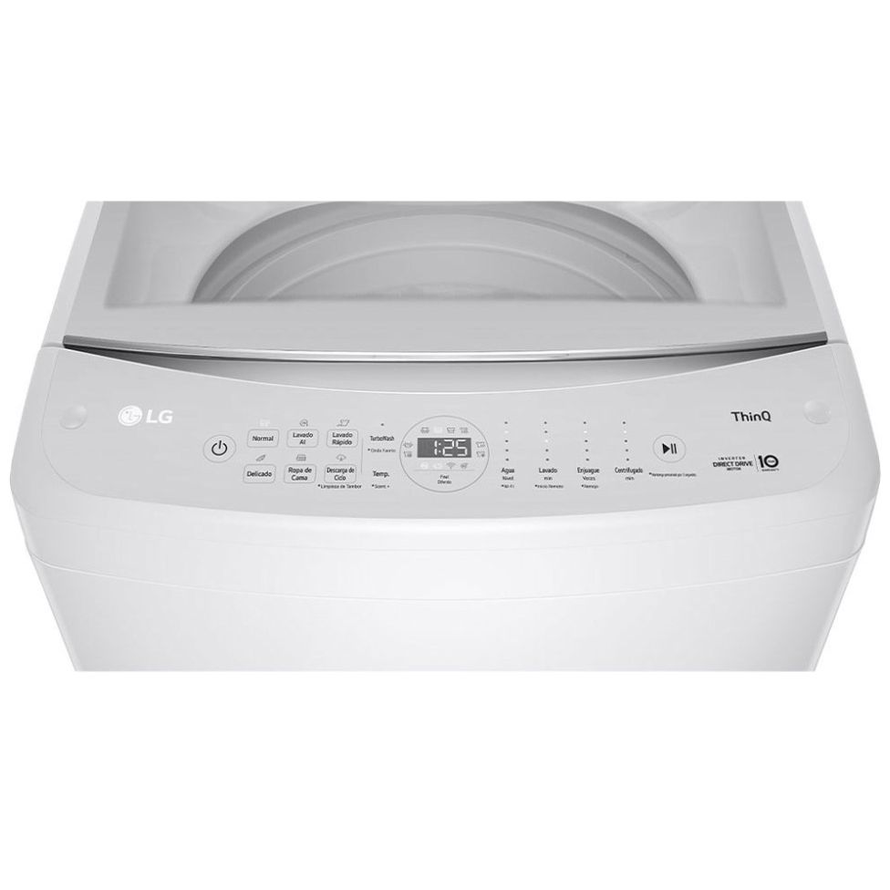 Lavadora Lg Carga Superior Inteligente con Motor Inverter Ai Dd con Turbo Wash 21 Kg - Blanco Wt21Wv6
