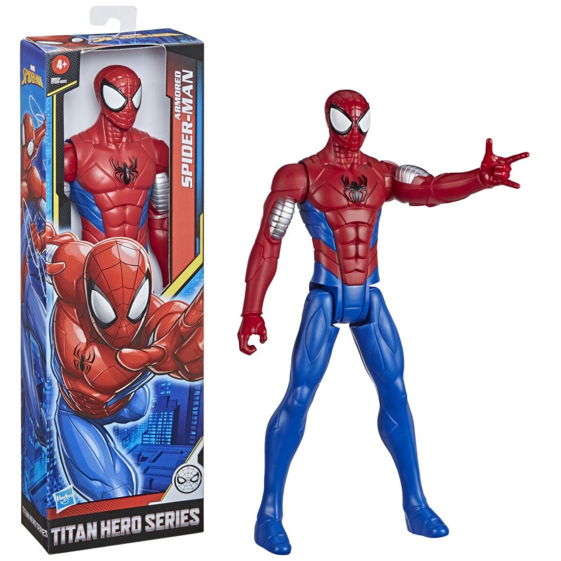 Figura de Acción  Spider Titan Armored Spider Man