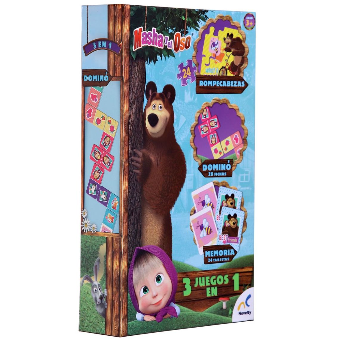  Set de Juegos 3 en 1 Masha Y el Oso