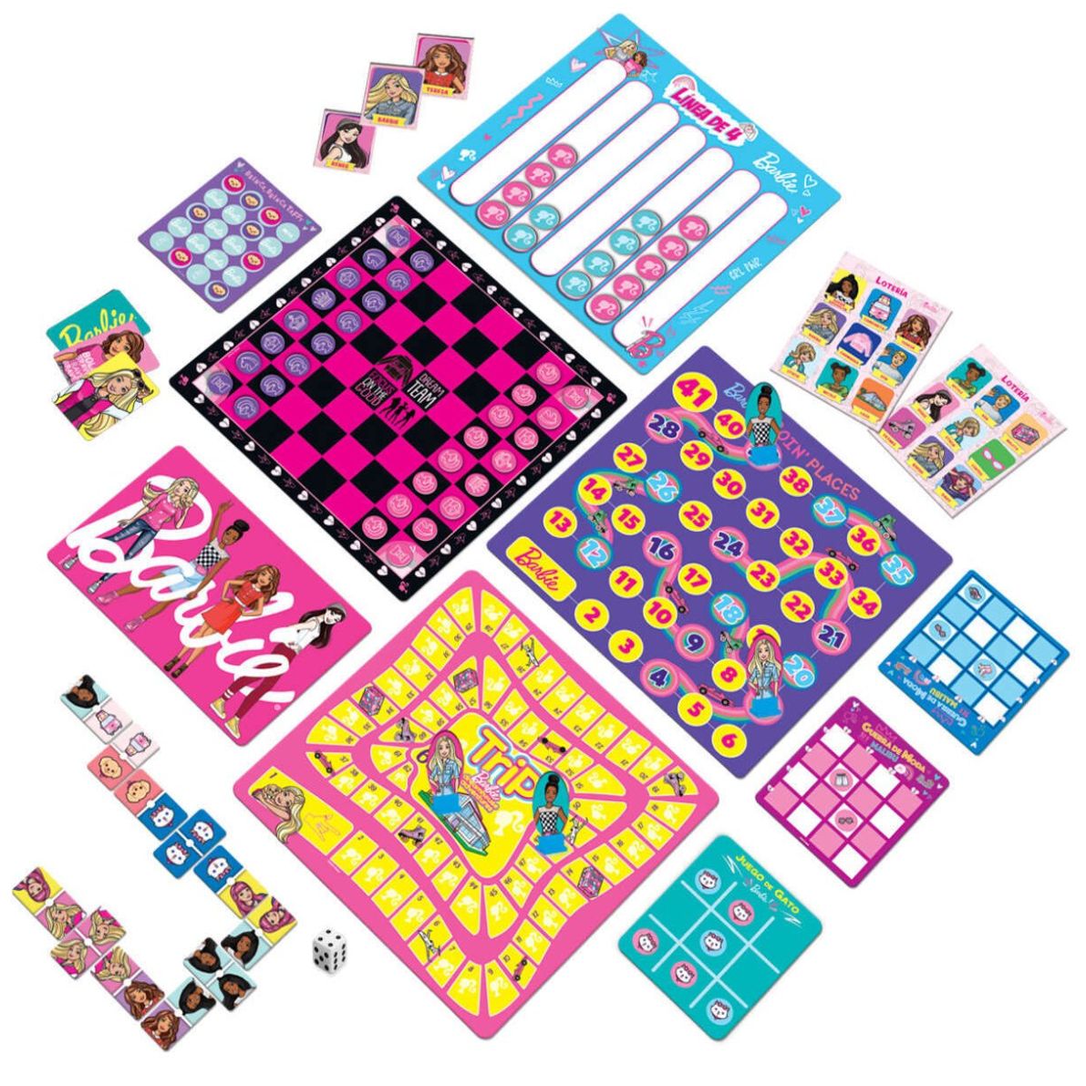  Super Game Pack Barbie Caja de Cartón