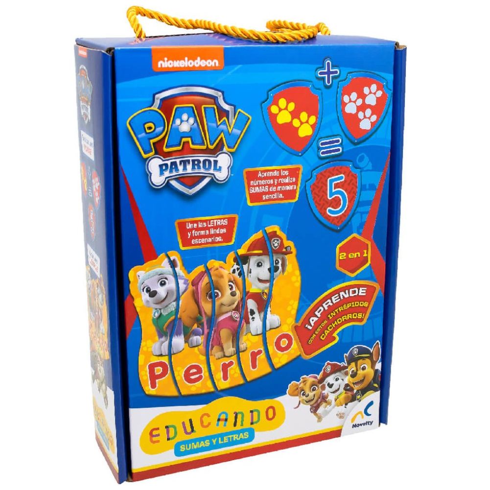  Juego de Mesa Paw Patrol Sumas Y Letras