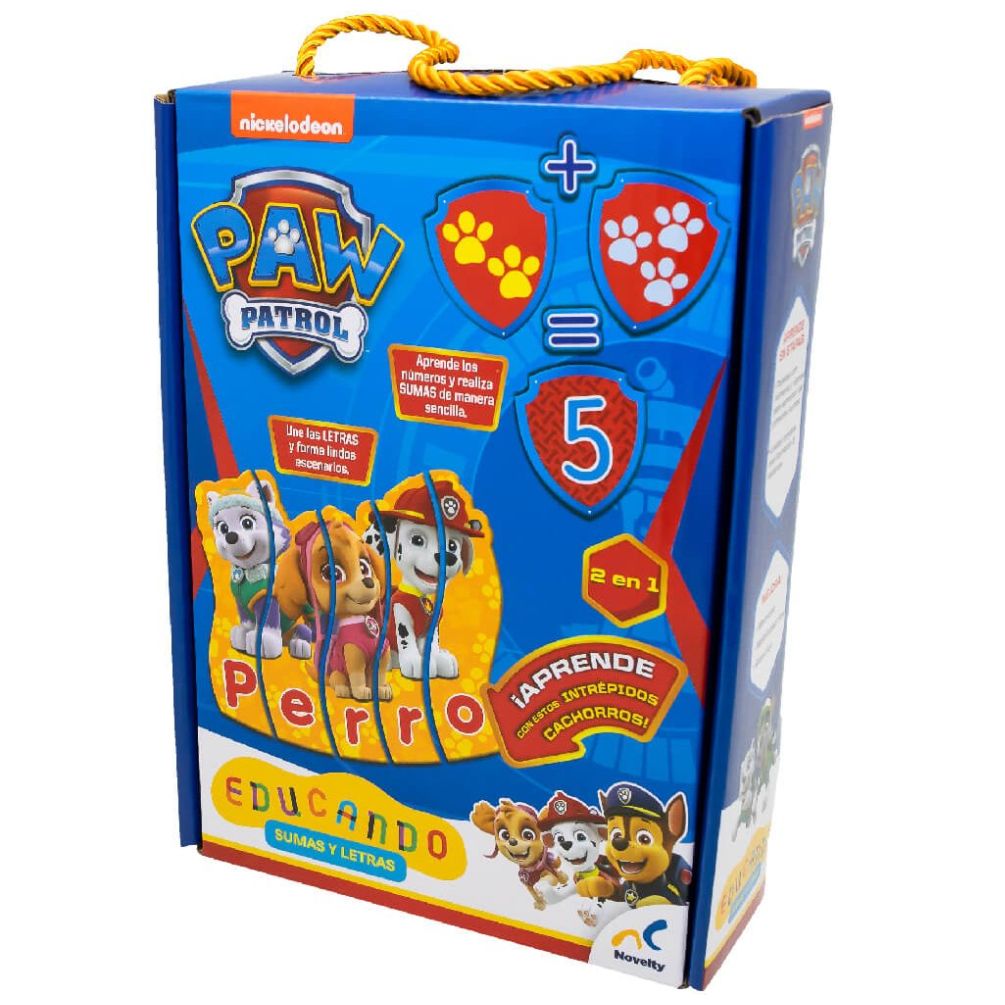  Juego de Mesa Paw Patrol Sumas Y Letras