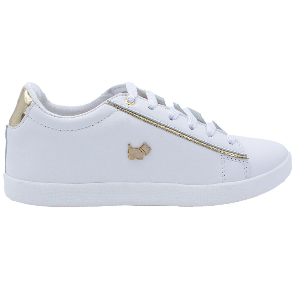 Tenis Casual con Detalles Oro Ferrioni