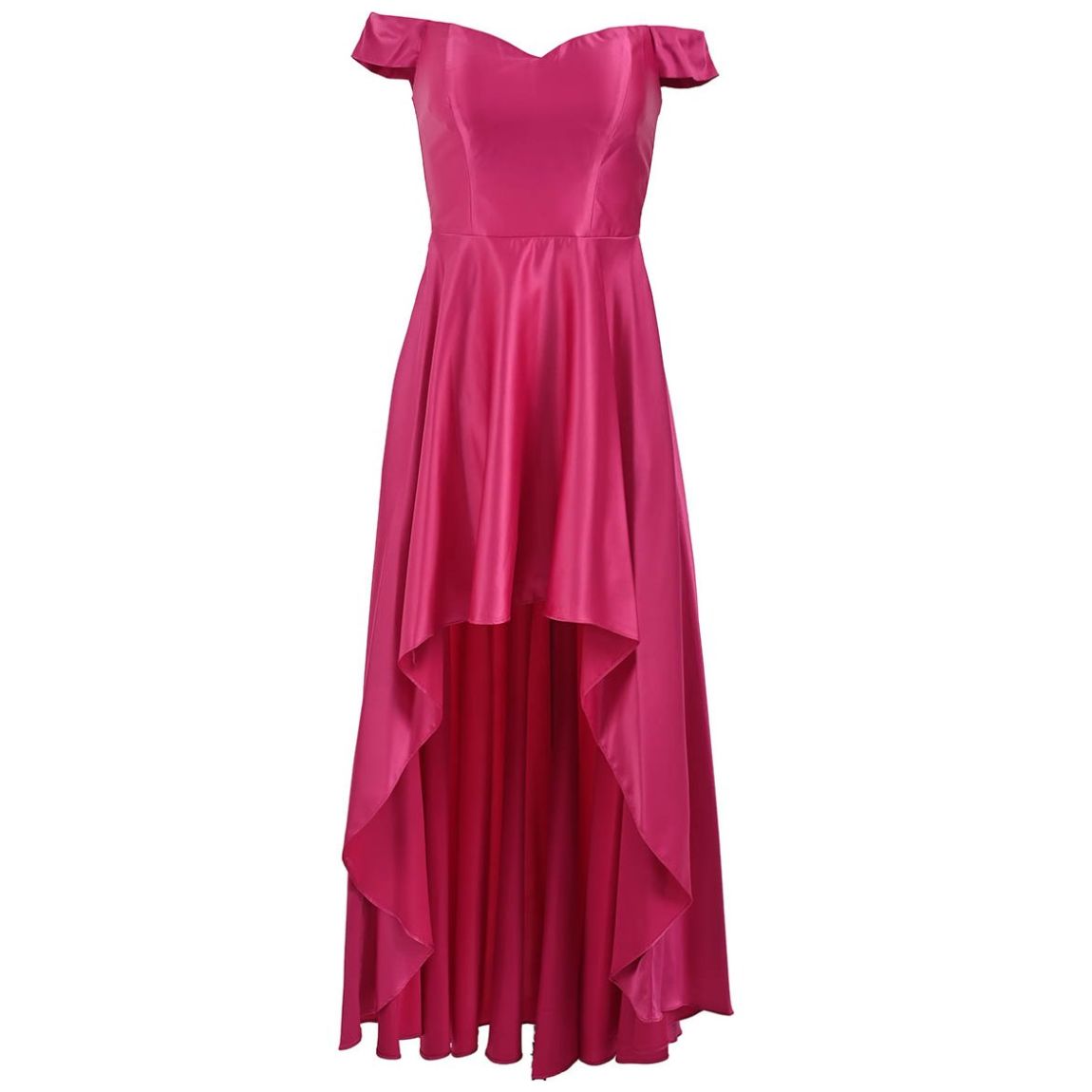 Vestido Largo la Ruiseñada Asimétrico Hombros Descubierto para Mujer