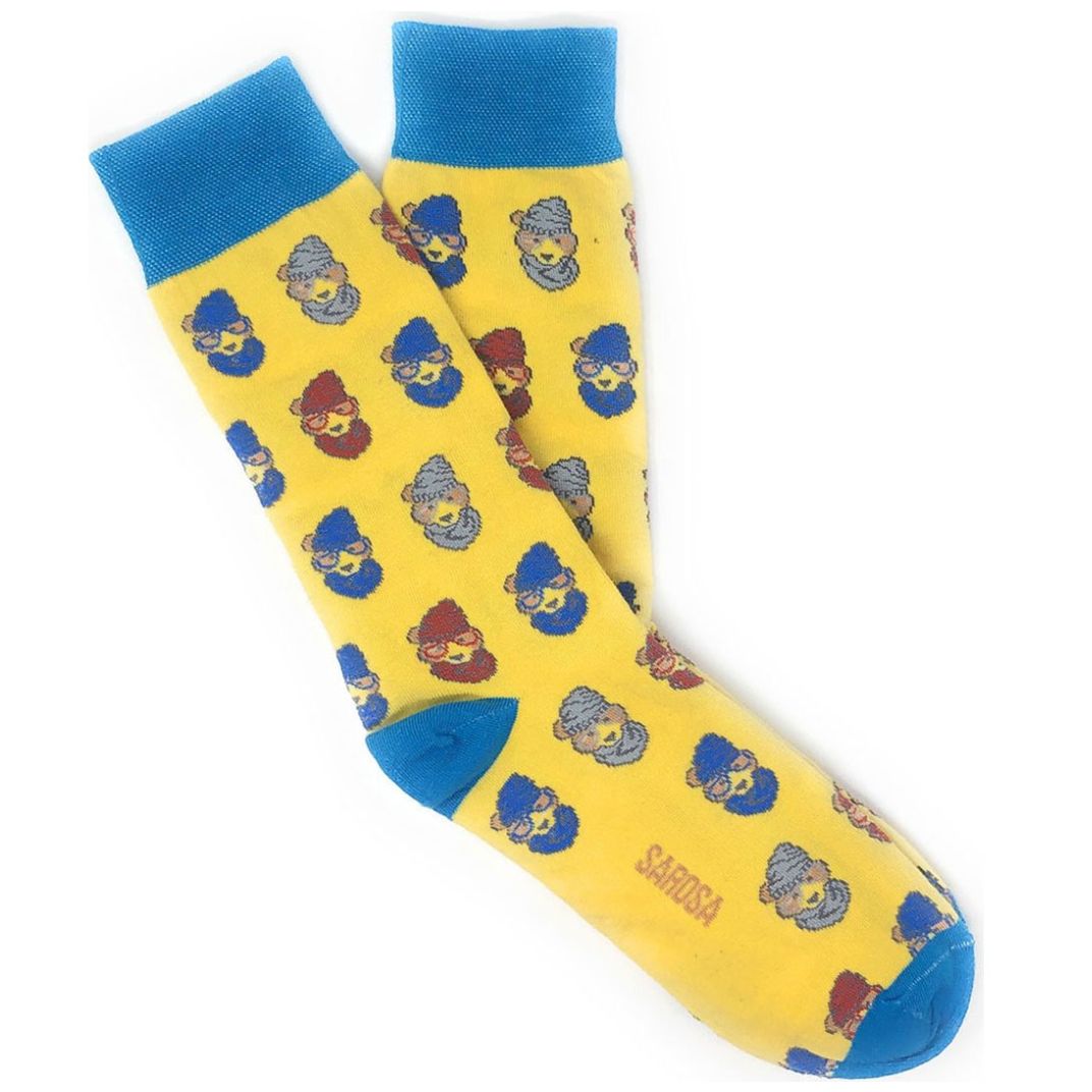 Calcetines para Hombre Oso Hipster Sarosa