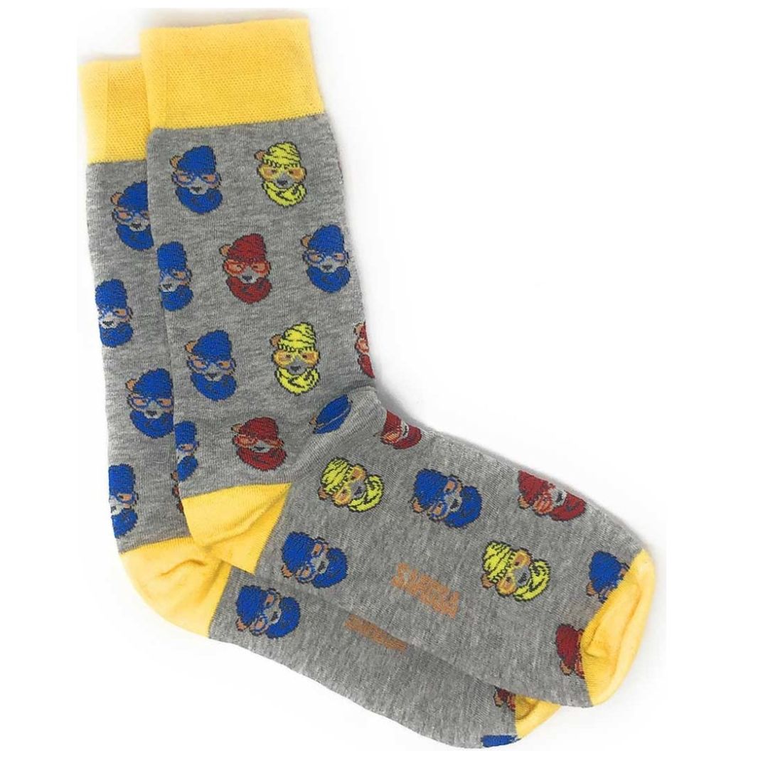 Calcetines para Hombre Oso Hipster Sarosa