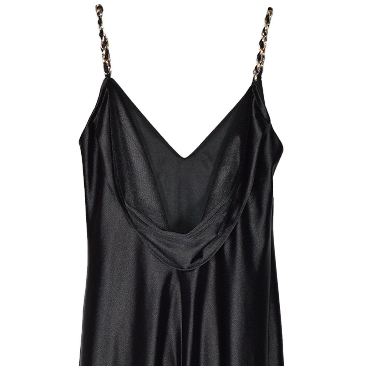 Vestido Largo Liso de Tirantes con Aplicaciones Philosophy Nights para Mujer