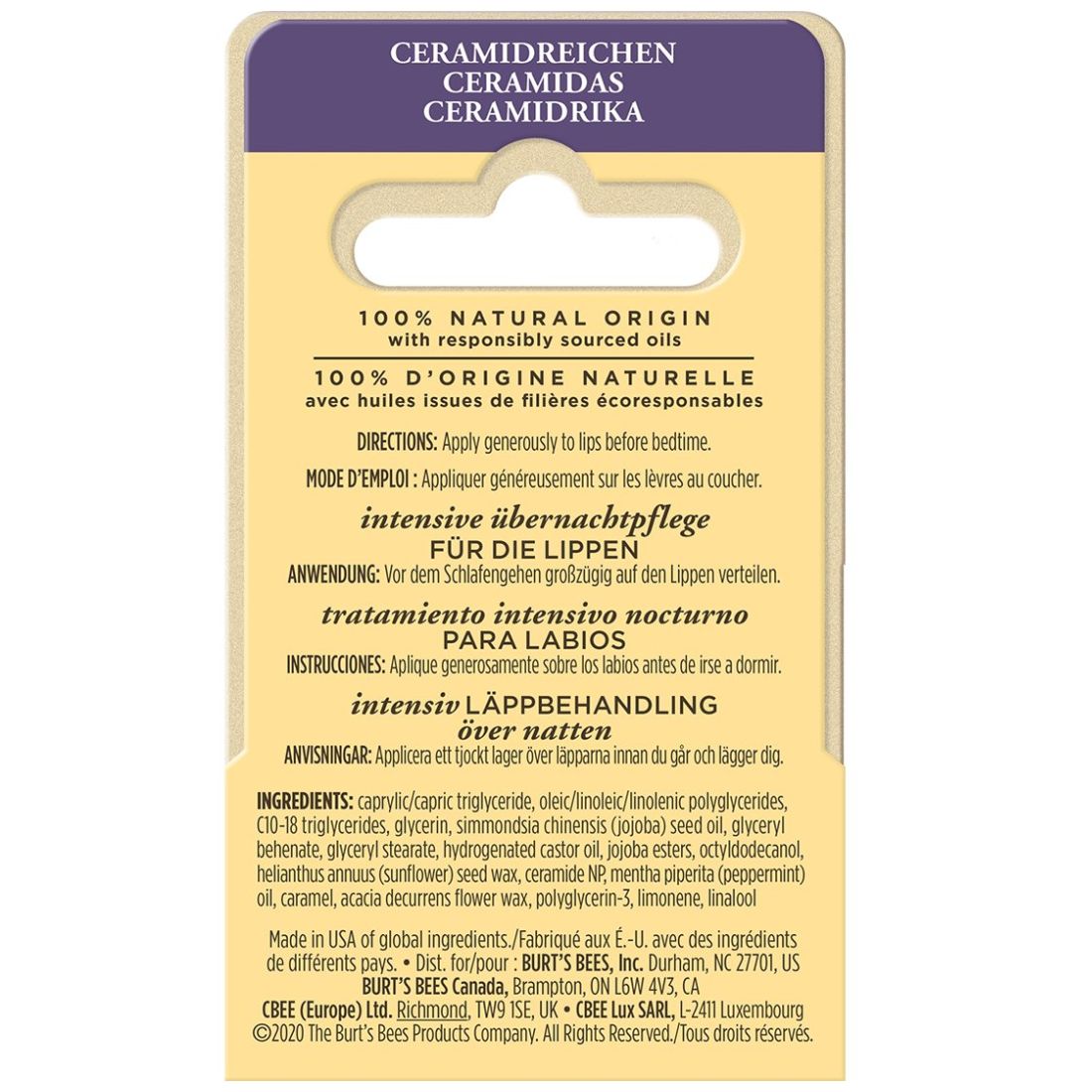  Overnight Lip Treatment Loose Burts Bees