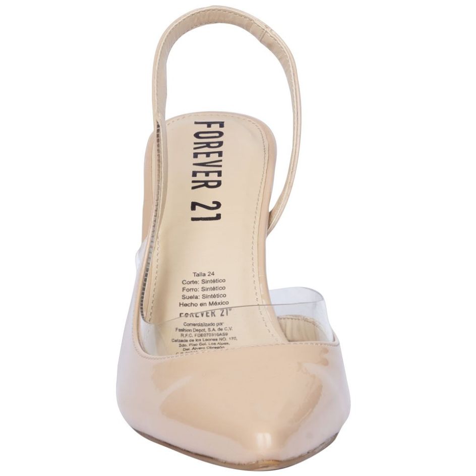 Zapatilla Destalonada con Mica Beige Forever 21