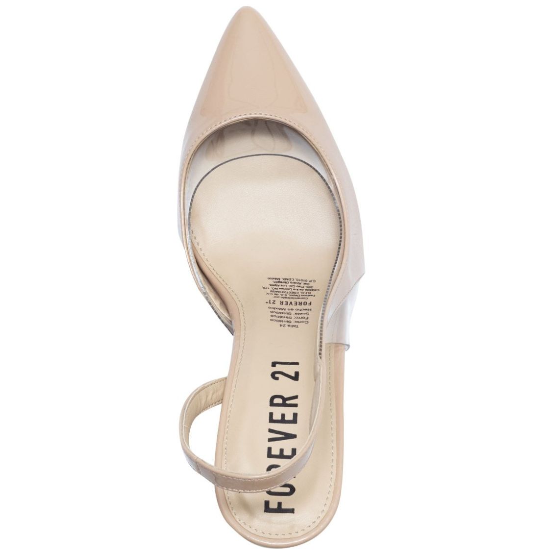 Zapatilla Destalonada con Mica Beige Forever 21