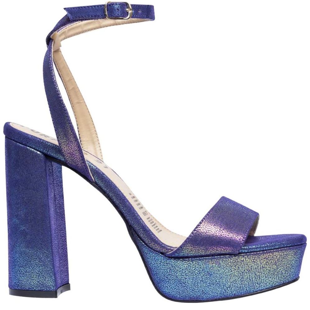 Sandalia Belen con Media Plataforma y Ajuste de Pulsera Azul Forever 21