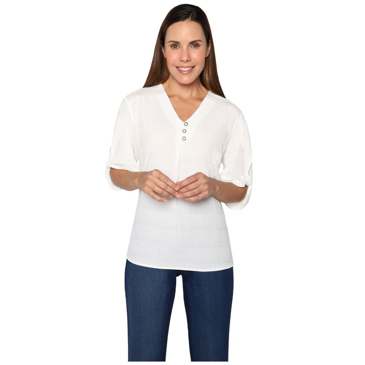 Blusa con Cuello en V Vitos