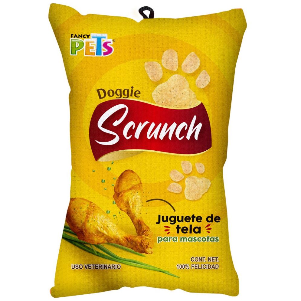 Juguete de Tela Doggie Scrunch Pollo Fancy Pets