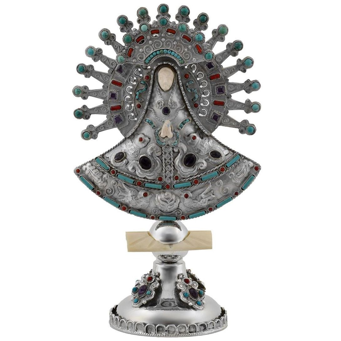 Virgen Tehuana Mediana 375 Gramos - Plata Ley .925 Sanborns