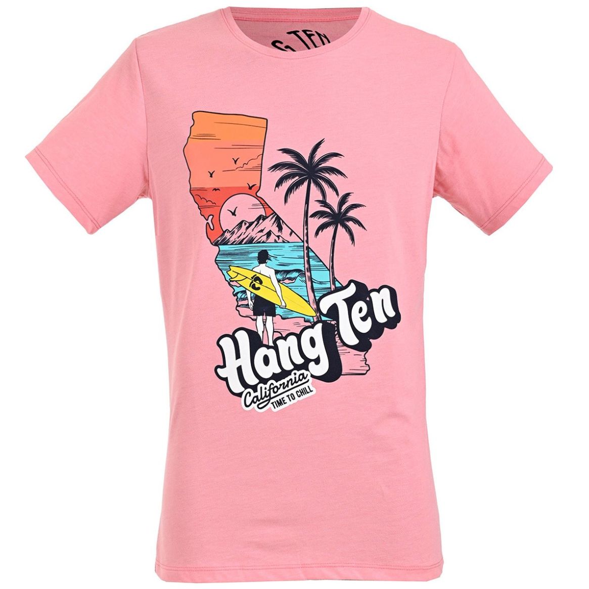 Playera para Hombre Manga Corta Hang Ten