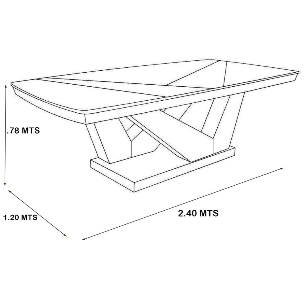 Mesa Rectangular Estanza New Challenge
