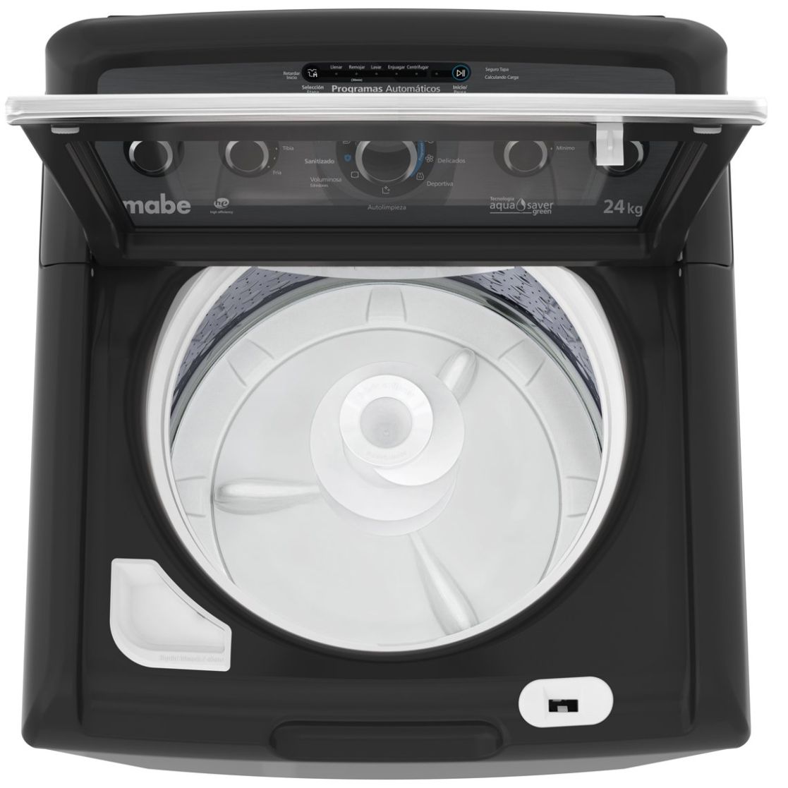 Lavadora Gris Mabe Carga Superior 24Kg Lma74215Wdab1